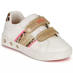 Image of Geox SKYLIN GIRL Girls Childrens Shoes Trainers in White,1.5 kid,2.5