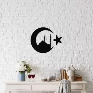 Image of Istanbul Black Decorative Metal Wall Accessory