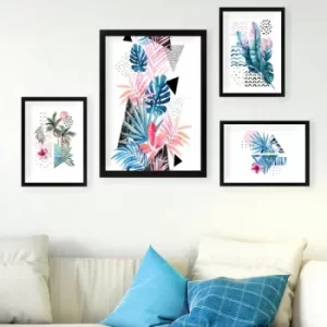 Image of SET_038 Multicolor Decorative Framed Painting (4 Pieces)