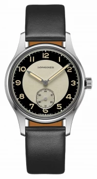Image of Longines Heritage Classic Tuxedo Mens Swiss Automatic Watch