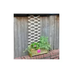 Image of Wooden Expandable Garden Trellis - 6ft x 1ft