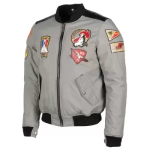 Image of Helstons LYNX Tissu Nylon Silver M