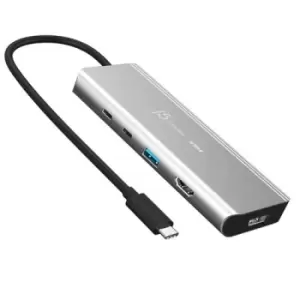 Image of j5create JCD401 USB4 Dual 4K Multi-Port Hub Silver