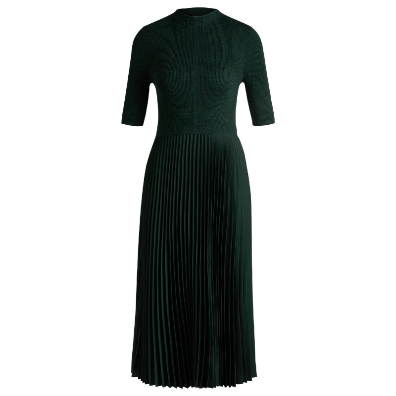 Image of Boss Womens Fireanami Knitted Top Open Green female 8 (S)