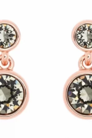 Image of Ladies Karen Millen Rose Gold Plated Crystal Dot Earring KMJ879-24-23