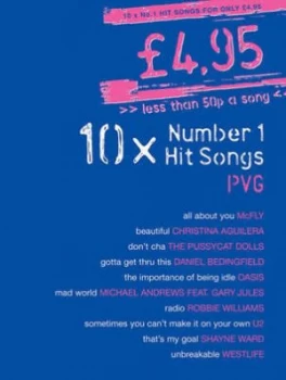 Image of 10 X Number 1 Hit Songs Pvg Paperback