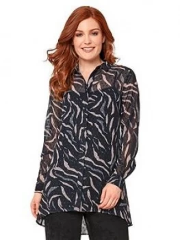 Image of Joe Browns Dobby Spot Animal Shirt, Multi, Size 10, Women