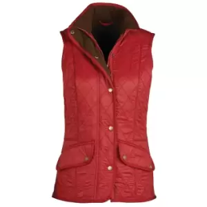 Image of Barbour Womens Cavalry Gilet Dk Red/Navy 18