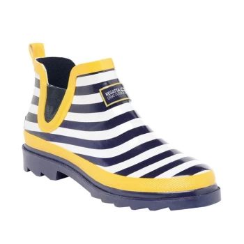 Image of Regatta Lady Harper Ankle Welly - Navy/LemonTe