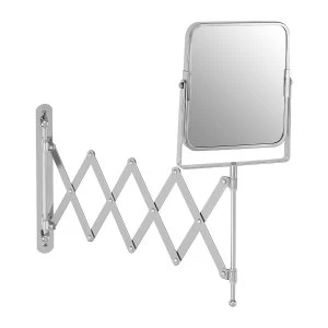 Image of Premier Housewares Silver Square Cassini Wall Mounted Mirror