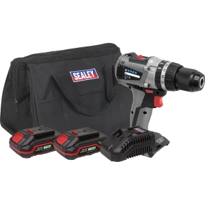 Image of Sealey CP20VDDX 20v Cordless Brushless Combi Drill 1 x 2ah & 1 x4ah Li-ion Charger Bag