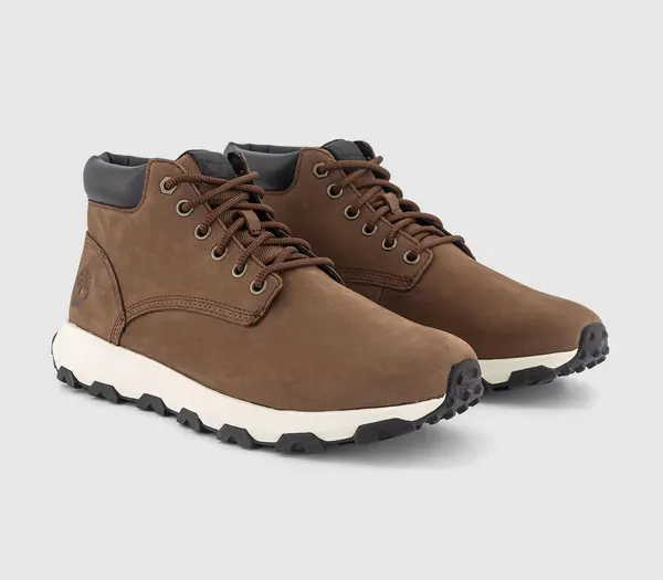 Image of Timberland Mens Winsor Park Chukka Medium Brown Nubuck, 6.5