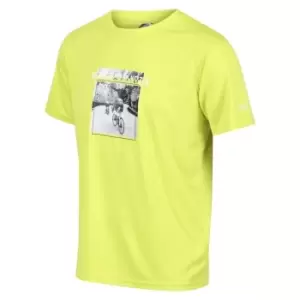 Image of Regatta Fingal Slogan T-Shirt - Bright Kiwi