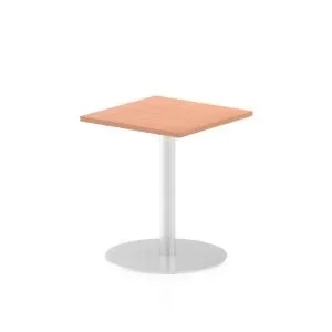 Image of Italia Poseur Table Square 600600 Top 725 High Beech