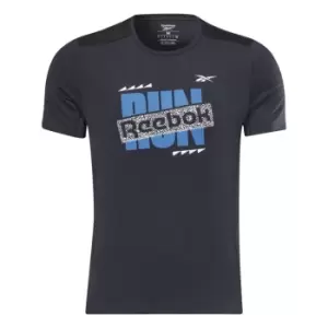 Image of Reebok Run T-Shirt Mens - Black