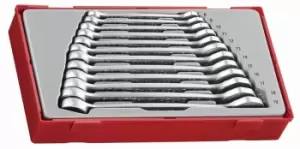 Image of Teng Tools TT8012 12 Piece Anti Slip Combination Spanner Set 8-19mm in Case