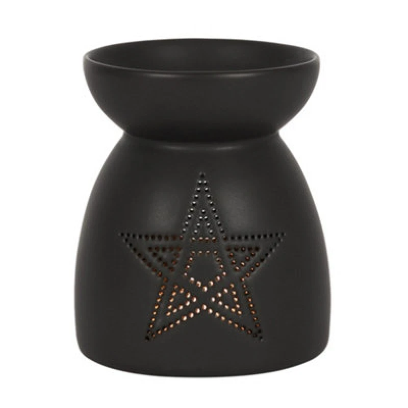 Image of Something Different Something Different Pentagram Oil Burner in Black One Size Unisex 5059699454385