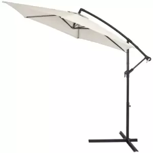 Image of Cantilever Parasol Cream 3m Crank & Tilt UV-Protection 40+