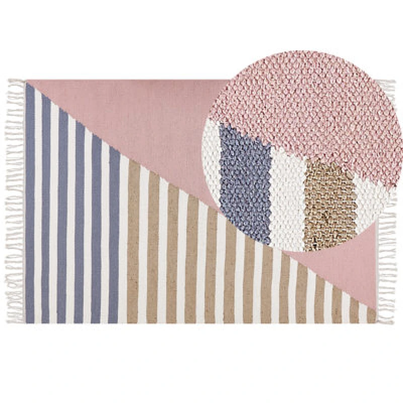 Image of Beliani Rug Engiz Multicolour 140 X 200 Cm Wool