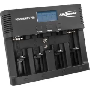 Image of Ansmann Powerline 5 Pro Charger for cylindrical cells NiCd, NiMH AAA , AA , C, D, 9V PP3