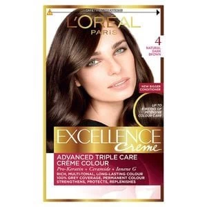 Image of Excellence Creme 4 Natural Dark Brown Hair Dye Brunette