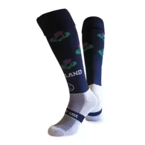 Image of Wacky Sox Scotland Football/Rugby Socks Snr - Blue