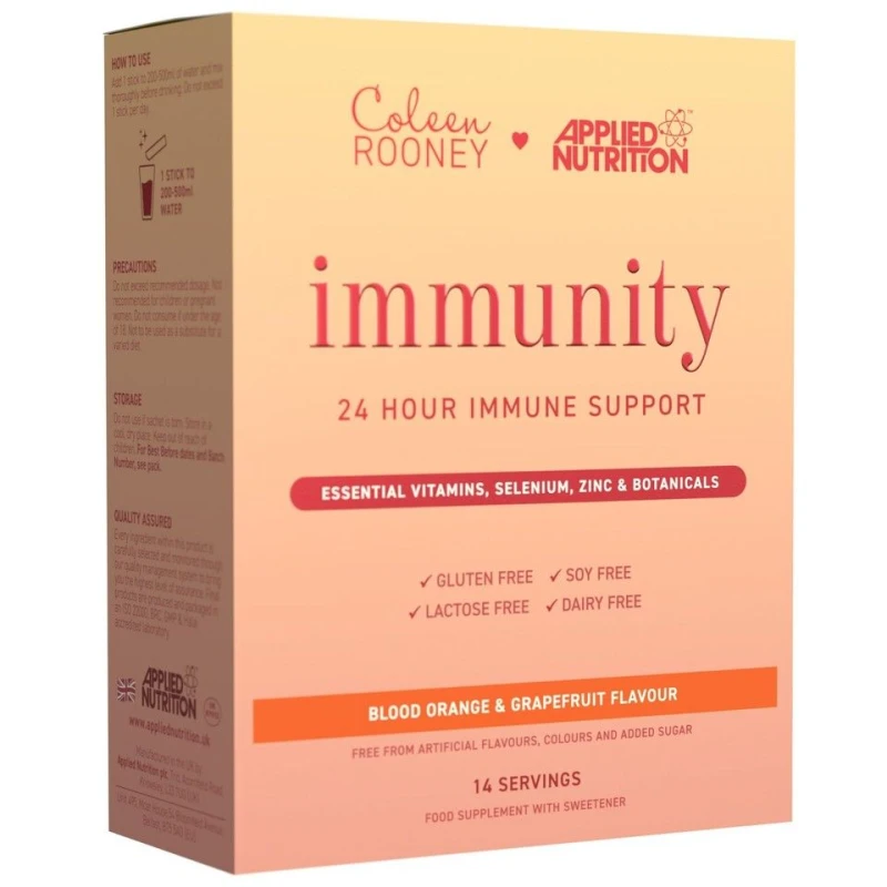 Image of Applied Nutrition Coleen Rooney Immunity Sticks - Blood Orange & Grapefruit - 14 Servings in Blue Blue Unisex