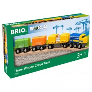 Image of Brio Three Wagon Cargo Train
