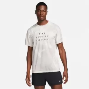 Image of Nike Dri-FIT Run Division Rise 365 Mens Short-Sleeve Running Top - Grey
