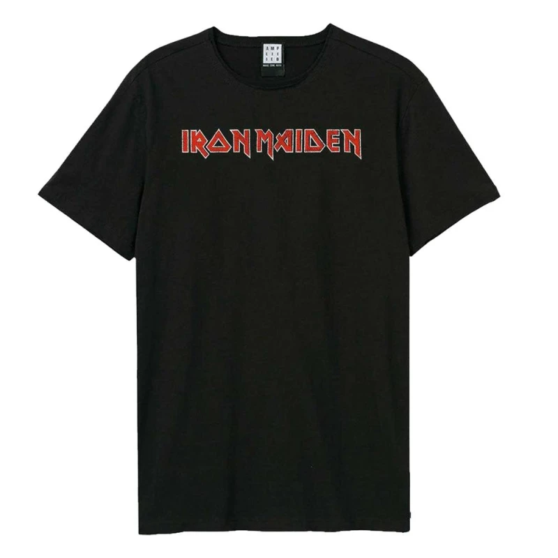Image of Amplified Mens Number Of The Beast Iron Maiden T-Shirt in Black Size: XS Black Male XS