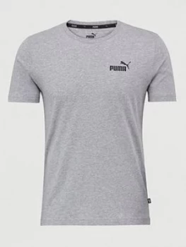Image of Puma Essential Small Logo Tee - Grey