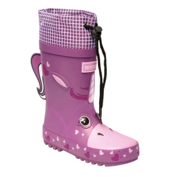 Image of Regatta Mudplay Junior Wellies - Pink