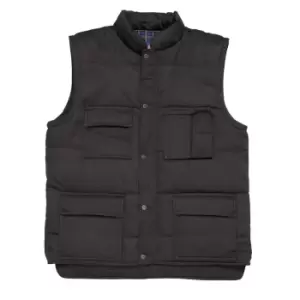 Image of Portwest Mens Shetland Padded Bodywarmer Black XL