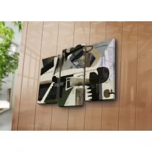 Image of 3PATK-86 Multicolor Decorative Canvas Painting (3 Pieces)