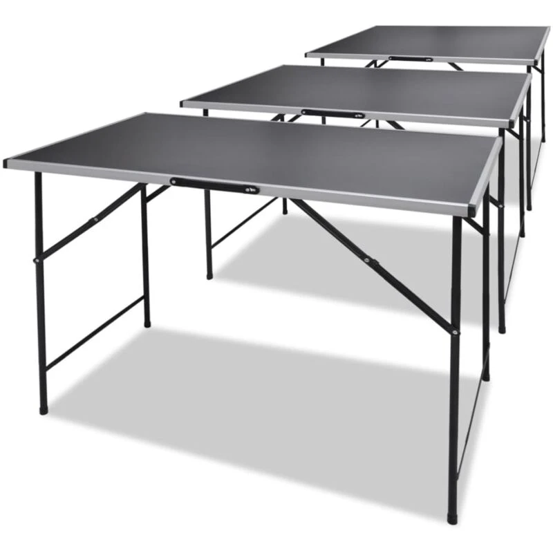 Image of Vidaxl Pasting Tables 3 Pcs Foldable