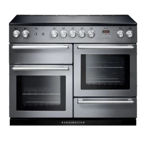 Image of Rangemaster NEX110EISSC 106160 110cm Induction Range Cooker in S SteelChrome Trim