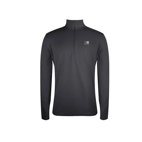 Image of Karrimor Long Sleeve Zip Top Mens - Grey XS