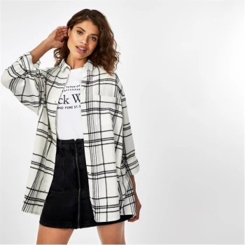 Image of Jack Wills Check Long Sleeve Shirt - Cream