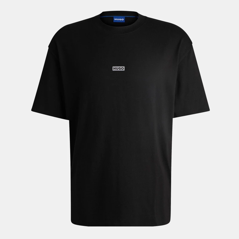 Image of Hugo Logo Patch T-Shirt - Black M