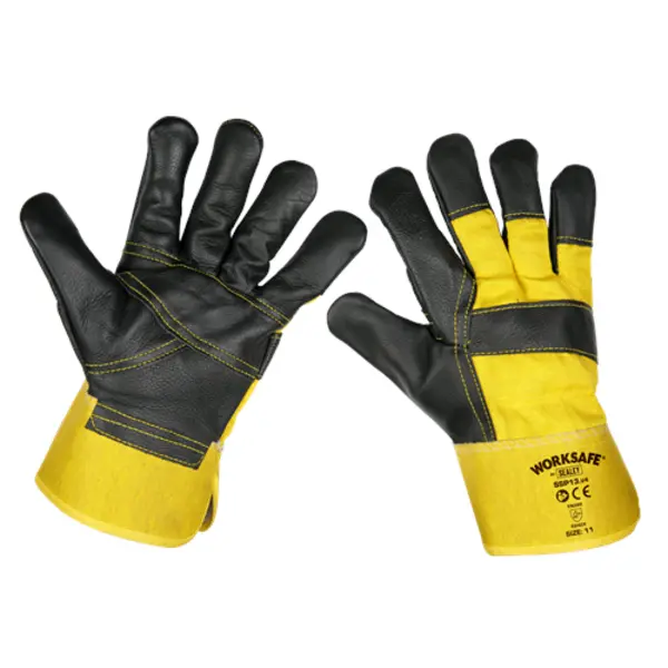 Image of Worksafe Rigger's Gloves Hide Palm Pair