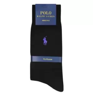 Image of Polo Ralph Lauren Logo Knit Socks - Blue