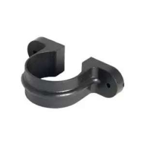 Image of Floplast Grey Cast Iron Effect Round Gutter Clip (L)86mm (Dia)68mm