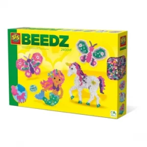 Image of Ses Creative Beedz Childrens Iron-on Beads Fantasy World Mosaic Kit- 2400 Iron-on Beads- Unisex