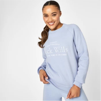 Image of Jack Wills Hunston Graphic Crew Neck Sweatshirt - Blue