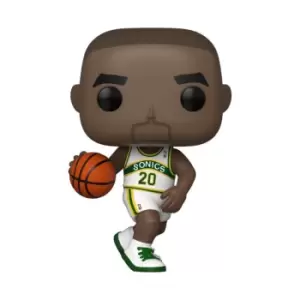 Image of NBA Legends Gary Payton Sonics (Home Jersey) Pop! Vinyl Figure