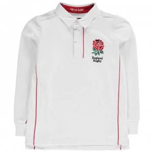 Image of RFU England Long Sleeve Jersey Junior Boys - White