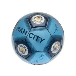 Image of Man City Signature Ball Size 5 Metallic Blue 7080