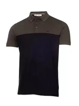 Image of Calvin Klein Golf Colour Block Polo, Green/Black Size M Men