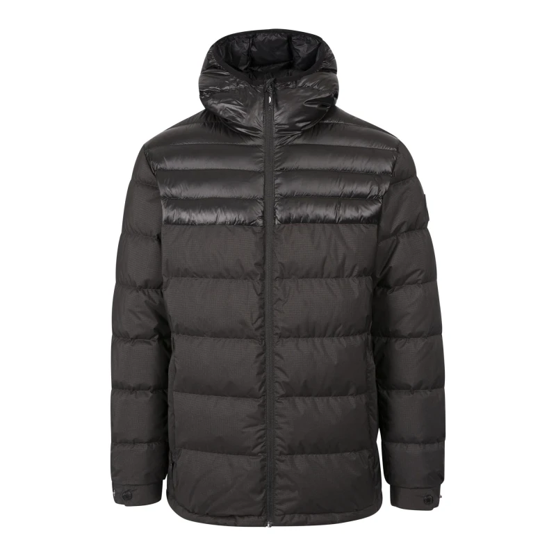 Image of Trespass Trespass Men Tacker Packaway Down Jacket in Black Size: Small Black S Male 5063574550437