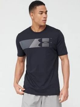 Image of Urban Armor Gear Sportstyle Fast Left Chest 2.0 T-Shirt - Black/Grey Size M Men